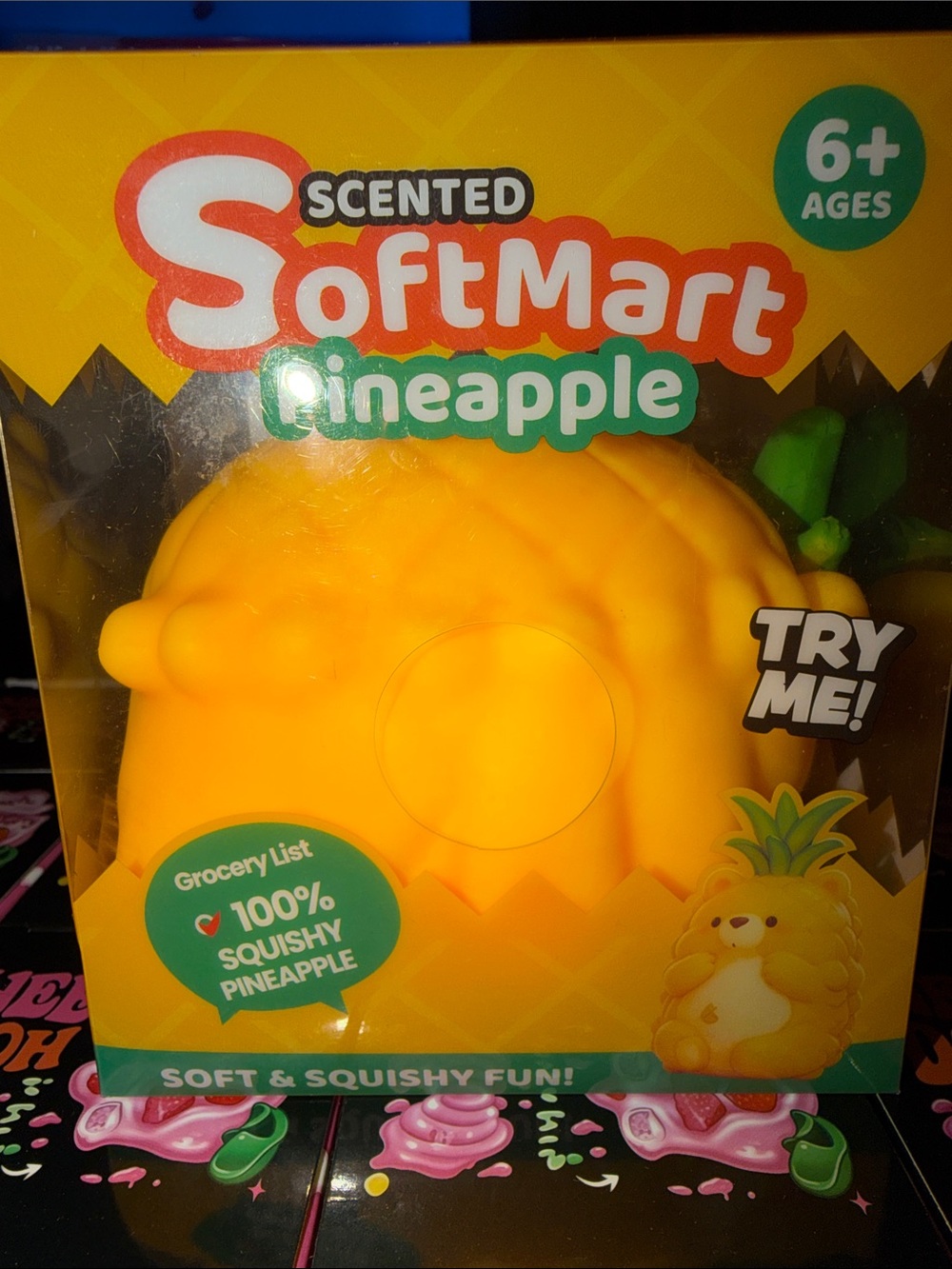 Scented Pineapple Squishy Toy - Yellow